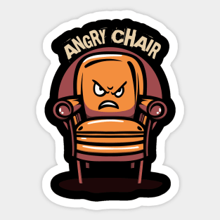 ANGRY CHAIR Sticker